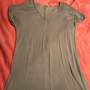 olive tee shirt dress .